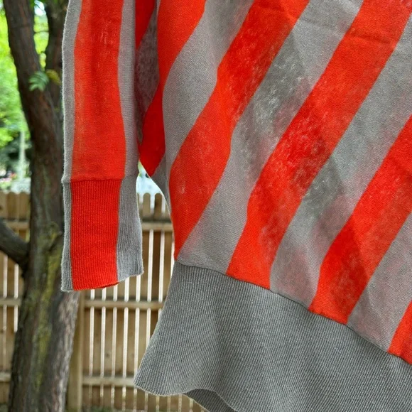 Anthropologie Moth Asymmetrical Drapey Sweater Top Dolman Sleeves Medium - Picture 11 of 11